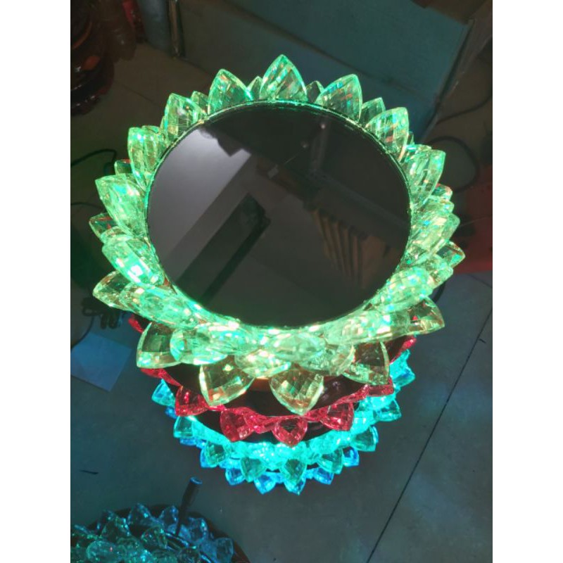 Đế Sen tròn Pha lê thủy tinh