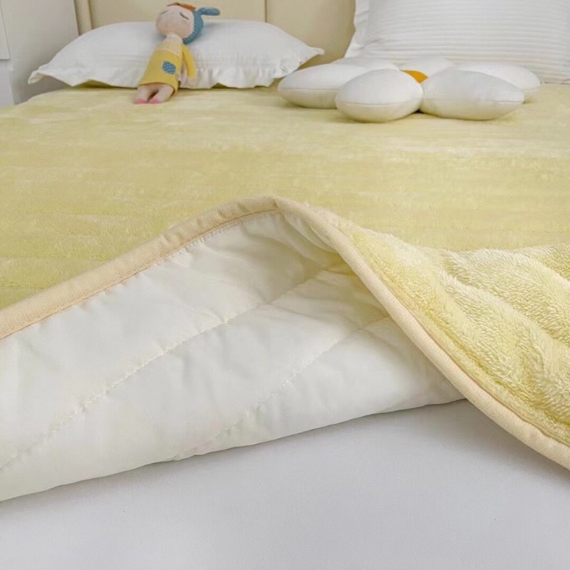 Thảm Giường Lông Cừu ,Topper Tấm Bảo Vệ Nệm Đa Năng UGG Nhập Khẩu Size 1m6,1m8,2m2