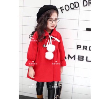 Áo khoác dạ cao cấp bé gái