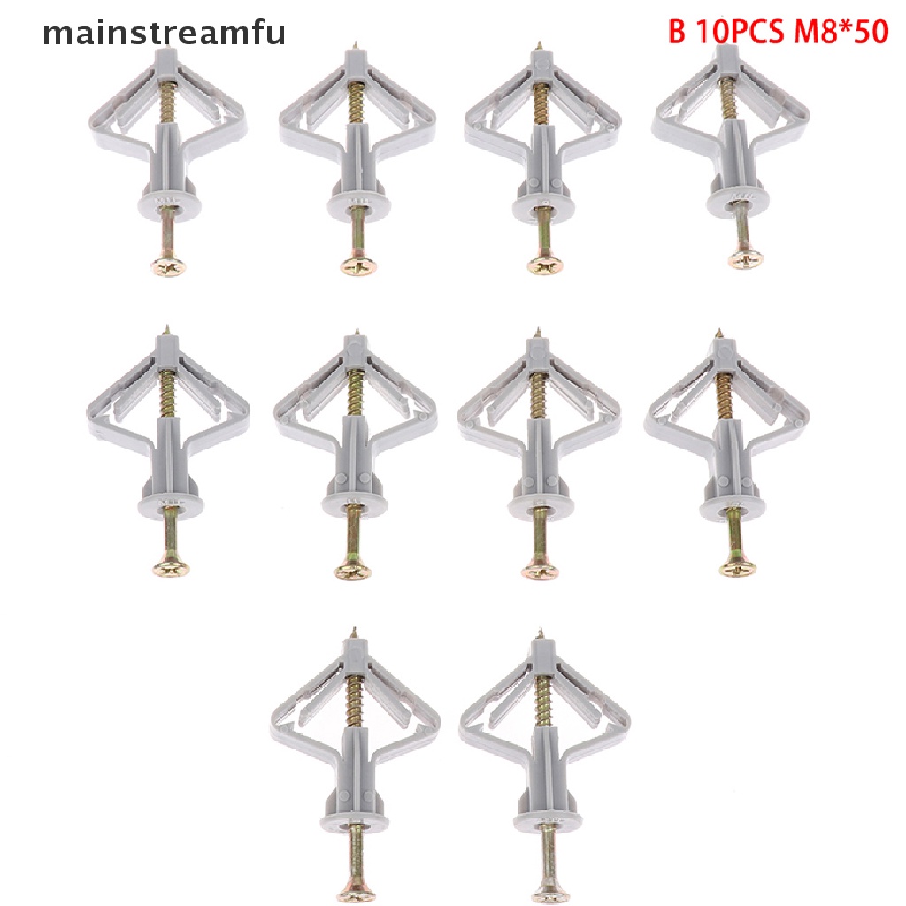 Bộ 20 Mũi Neo Mở Rộng Gắn Tường Kèm Ốc Vít Tự Khoan
