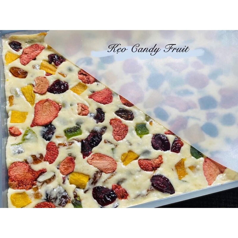 Set nguyên liệu làm kẹo nougat vị vani/socola/matcha/dâu/trái cây + tặng 50 tờ giấy gói kẹo