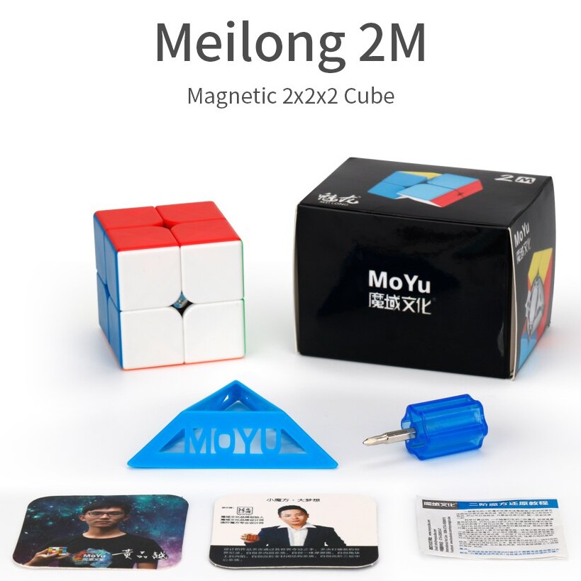 Rubik 2x2 MoYu MFJS MeiLong 2x2x2 M Có Nam Châm