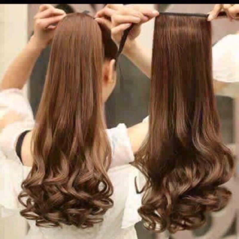 Tóc cột xoăn đuôi  dài 45cm  cao cấp ❇️FREESHIP ❇️