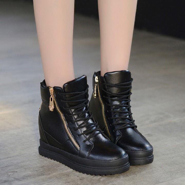 Giầy Boot Nữ Đế Độn