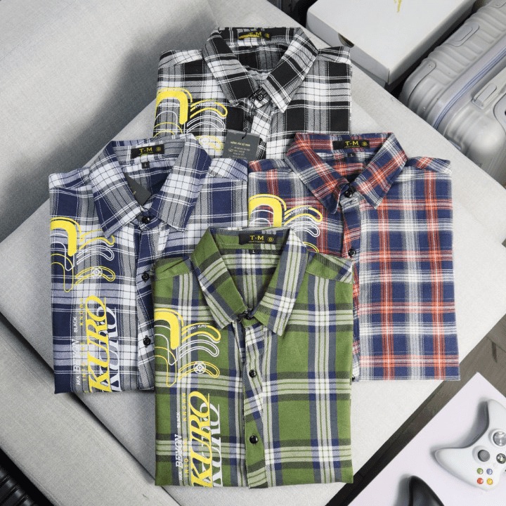 (HCM) ÁO SƠ MI CARO TAY NGẮN THỜI TRANG HOTTREND , CHÁY PHỐ , SIÊU PHONG CÁCH CHO CÁC ANH EM KOKO MI FASHION