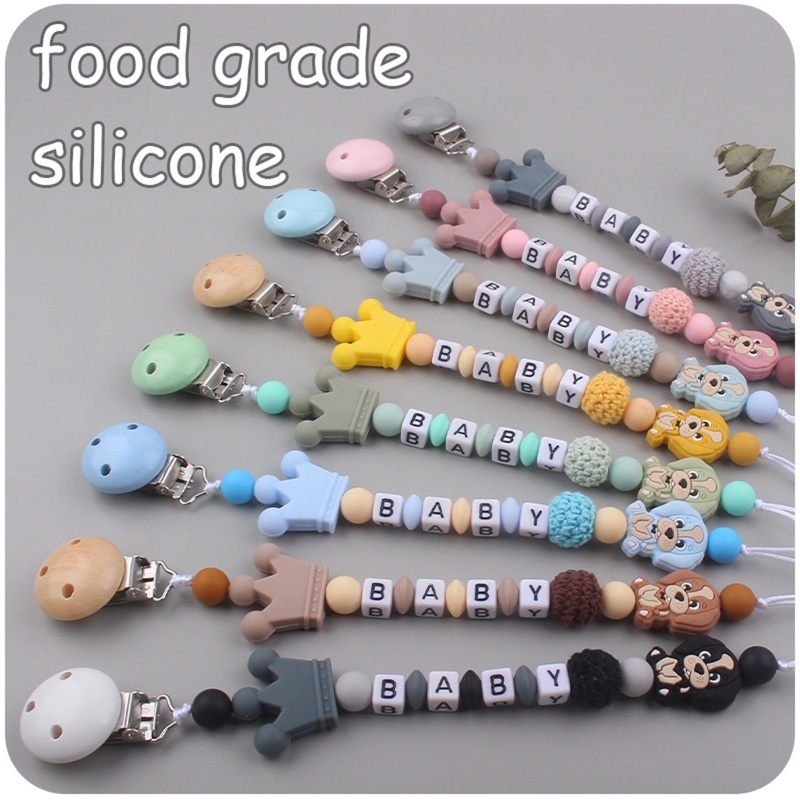 Bộ Đồ Chơi Ngậm Nướu Bằng Silicone Đính Hạt Dành Cho Trẻ Em