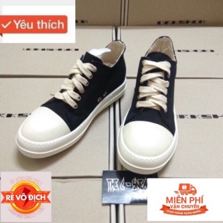 Video + ảnh thật > giày sneaker rick owens thấp cổ