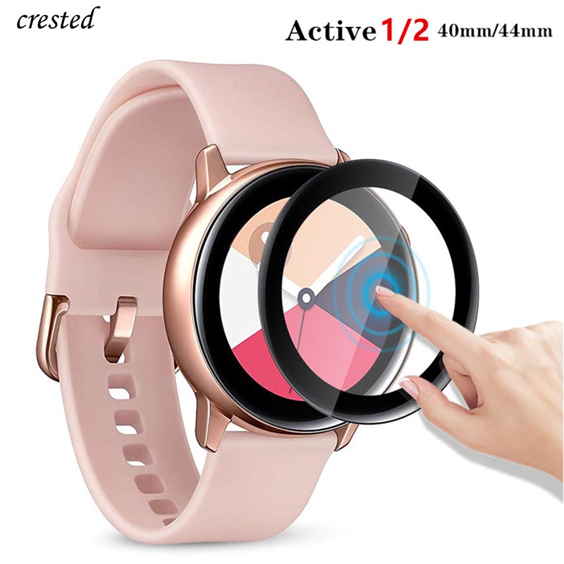 Kính Cường Lực 3D Cho Đồng Hồ Thông Minh Samsung Galaxy Watch Active 2 Gear S3 Frontier / S2 / Sport Kèm Phụ Kiện