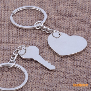 2 Móc Khóa Cặp Đôi Hình Trái Tim Lãng Mạn