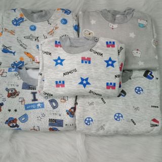 5 bộ nỉ lông cho bé hàng cài vai. Chất lông ấm, mềm, mịn. Giữ nhiệt độ ko thoát ra ngoài giúp giữ ấm cho bé