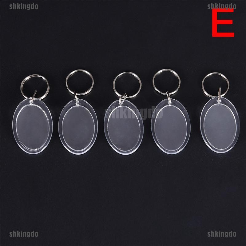 Móc khóa mặt khung ảnh trong suốt xinh xắn