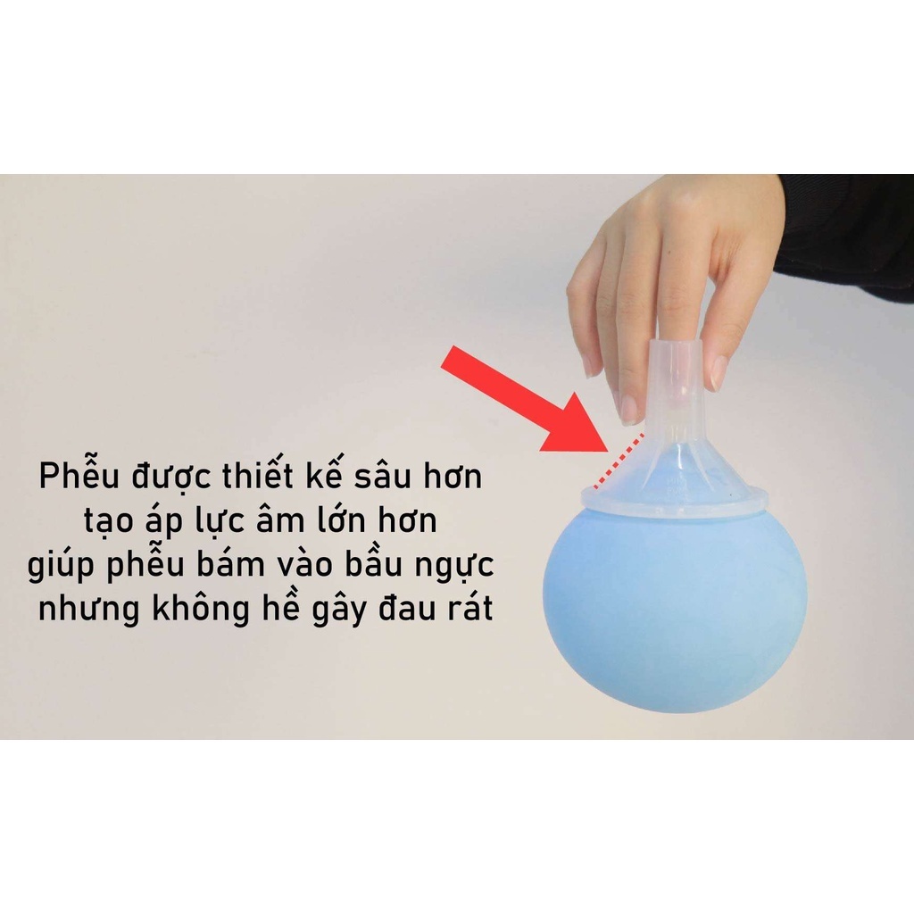 Combo Phễu Minipum và phụ kiện gồm 2 cổ nối rộng, 2 chặn sữa ngắn và 2 van silicon đi kèm dành cho máy Avent, Fatz, Nevi