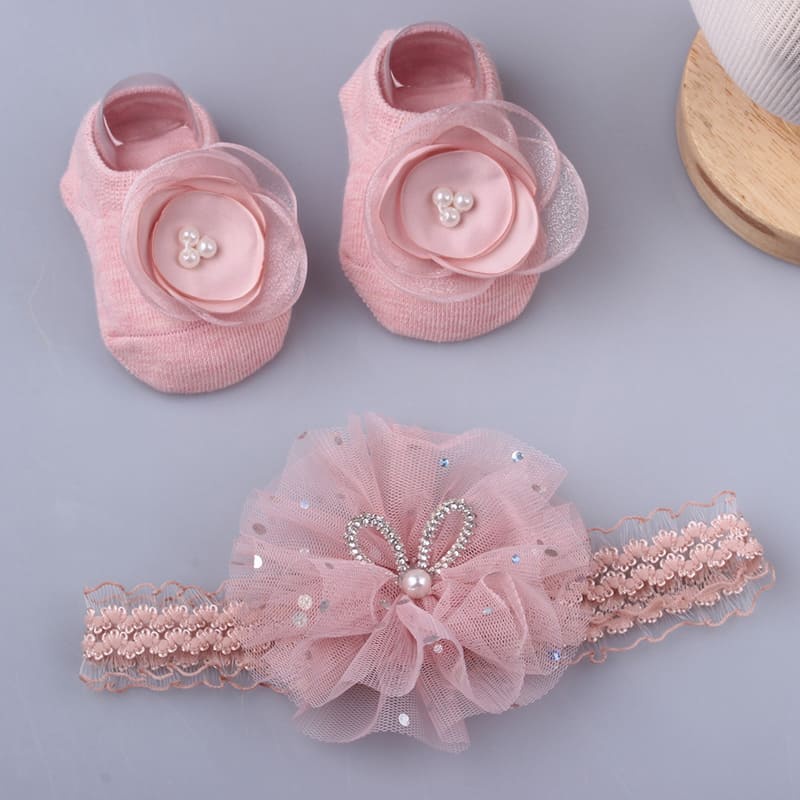 Set 2 Băng Đô Đính Nơ Xinh Xắn Dành Cho Bé Gái