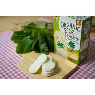 Bánh gạo ăn dặm hữu cơ vị Rau Bina bổ sung Omega 3 & DHA