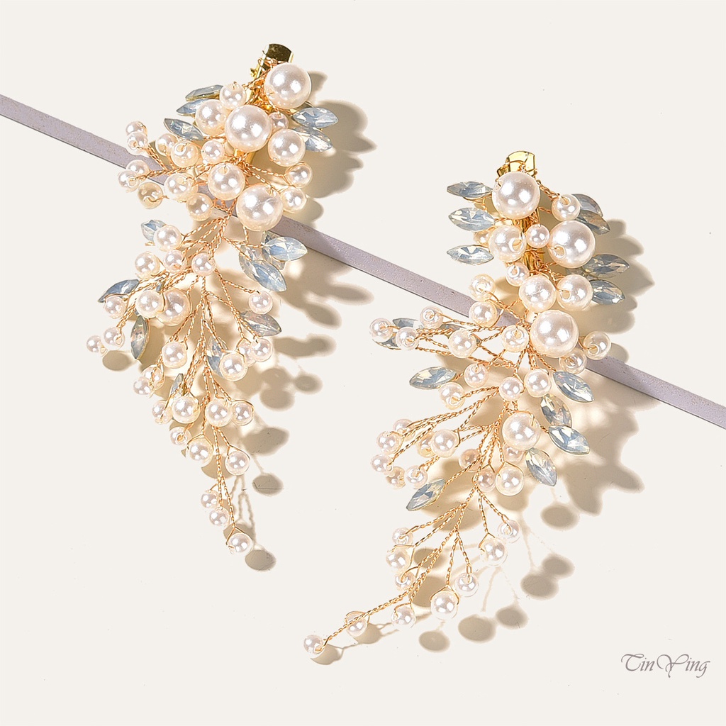 GETNOIVAS Lược Cài Tóc Hình Kim Cương Pha Lê Bền Và Cổ Điển Cho Cô Dâu