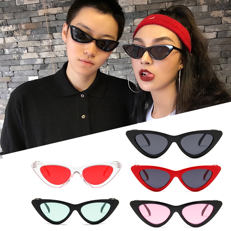 Kính mát mắt mèo phong cách retro tùy chọn màu sắc cho nữ