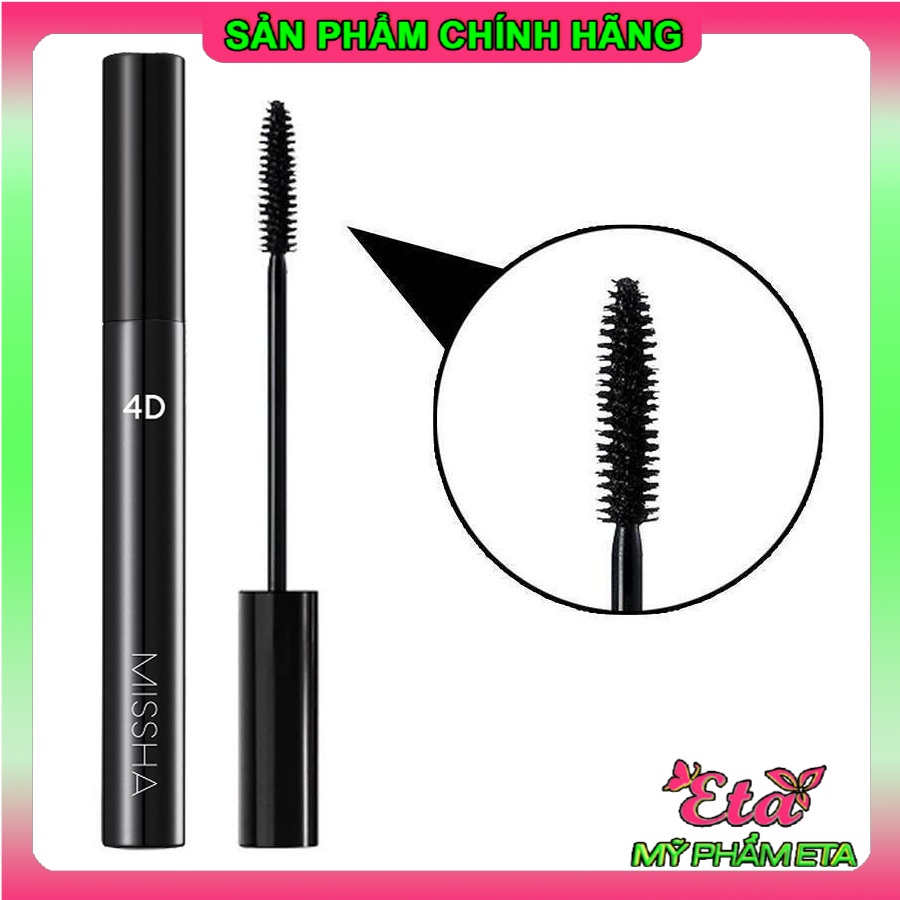 Mascara chuốt mi MISSHA 4D làm dày và cong mi hiệu quả