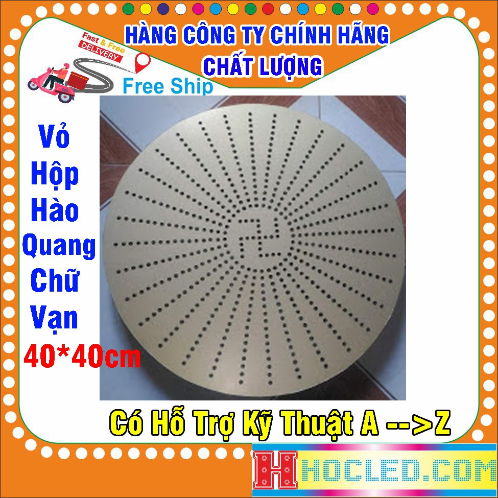 Vỏ Hộp Bảng Led Hào Quang Size 50x50cm Tâm Bông Sen Cực Đẹp
