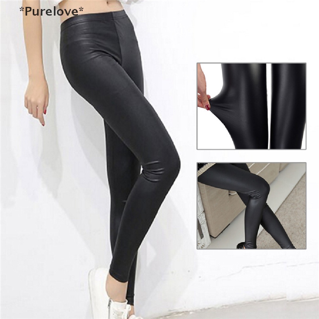 Quần Legging Giả Da Thời Trang Quyến Rũ Cho Nữ