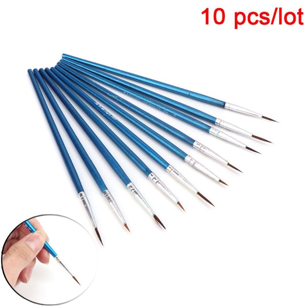 YOLA Set 10 Cọ Vẽ Màu Nước Chất Lượng Cao