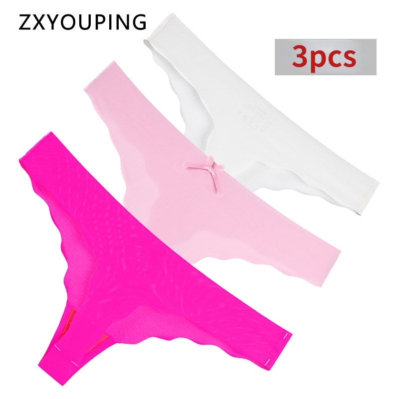 AOFEIQIKE Set 3 Quần Lót Không Đường May Mềm Mại Cho Nữ