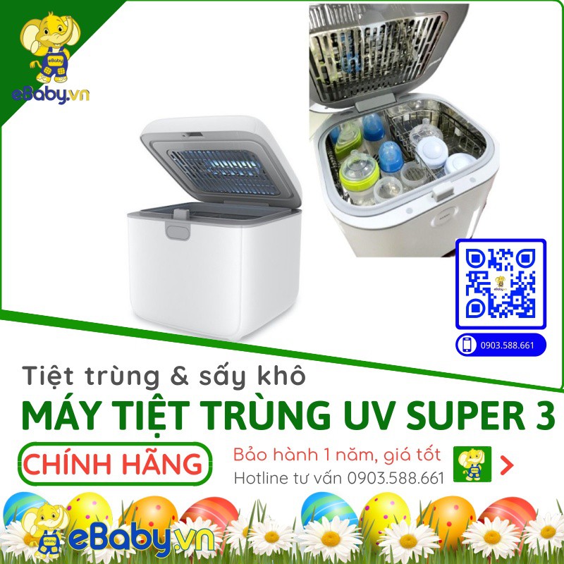 Máy Tiệt Trùng Sấy Khô tia UV Super 3 FatzBaby FB4715TN - Bảo hành 12 tháng toàn quốc