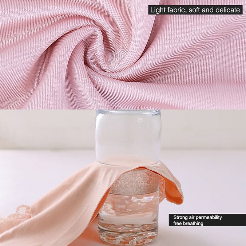 Quần Lót Ren Không Đường May Lưng Vừa Thoáng Khí Size M-3XL Cho Nữ