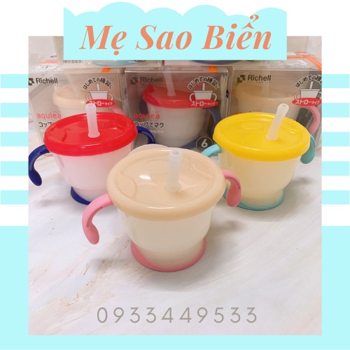 Cốc tập uống 3 giai đoạn cho bé Richell (Hàng chính hãng)