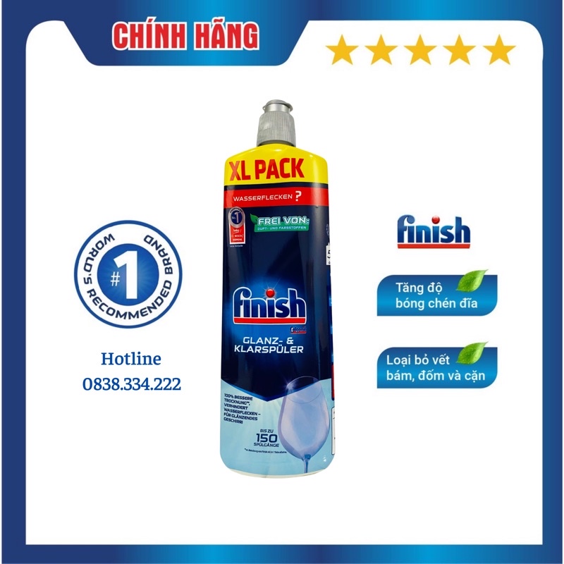 [HCM] Nước làm bóng chén bát Finish 750ml