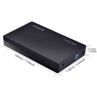 Box hdd 3.5" usb 3.0, hỗ trợ ổ cứng 18TB