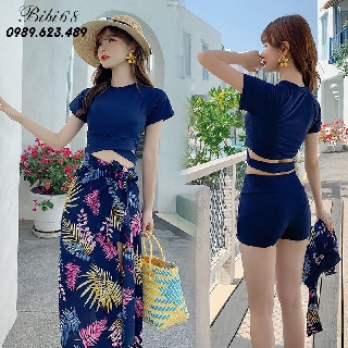 Bikini 2 Mảnh, Áo Tắm, Đồ Bơi nữ Dạng Quần Váy Thời Trang Đi Biển