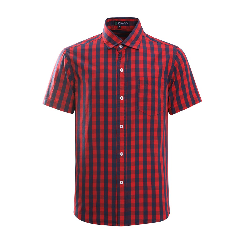 Áo sơ mi nam caro cao cấp ngắn tay BONADO BN23 - Chọn màu | BigBuy360 - bigbuy360.vn