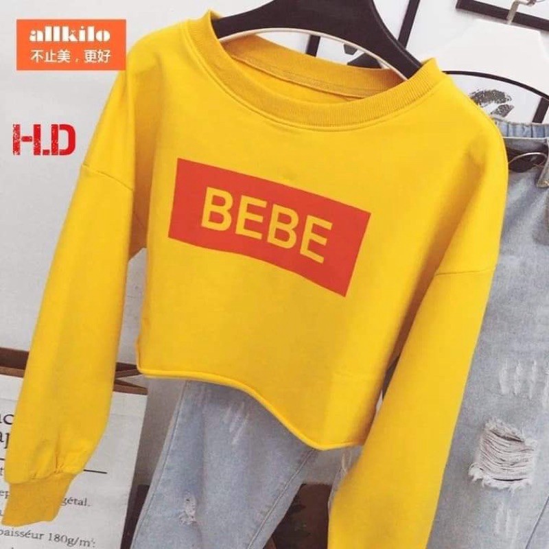 Áo croptop BEBE tay dài bo tay HĐ12 | BigBuy360 - bigbuy360.vn