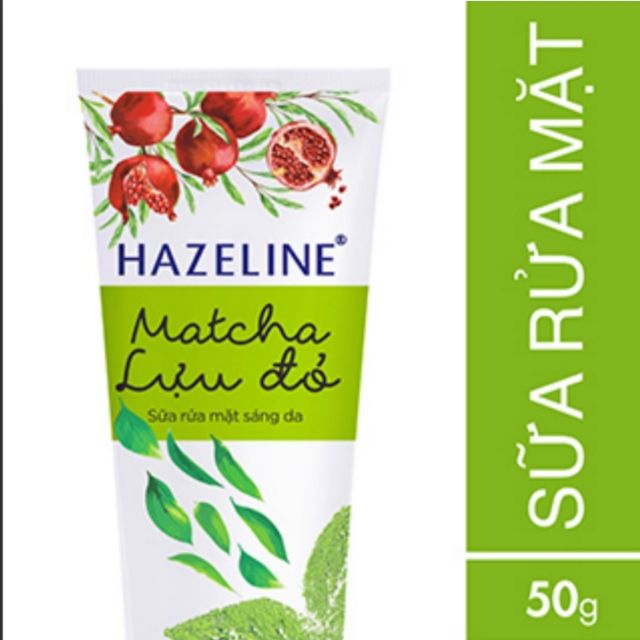 Sữa rửa mặt Hazeline Matcha Lựu Đỏ 50g