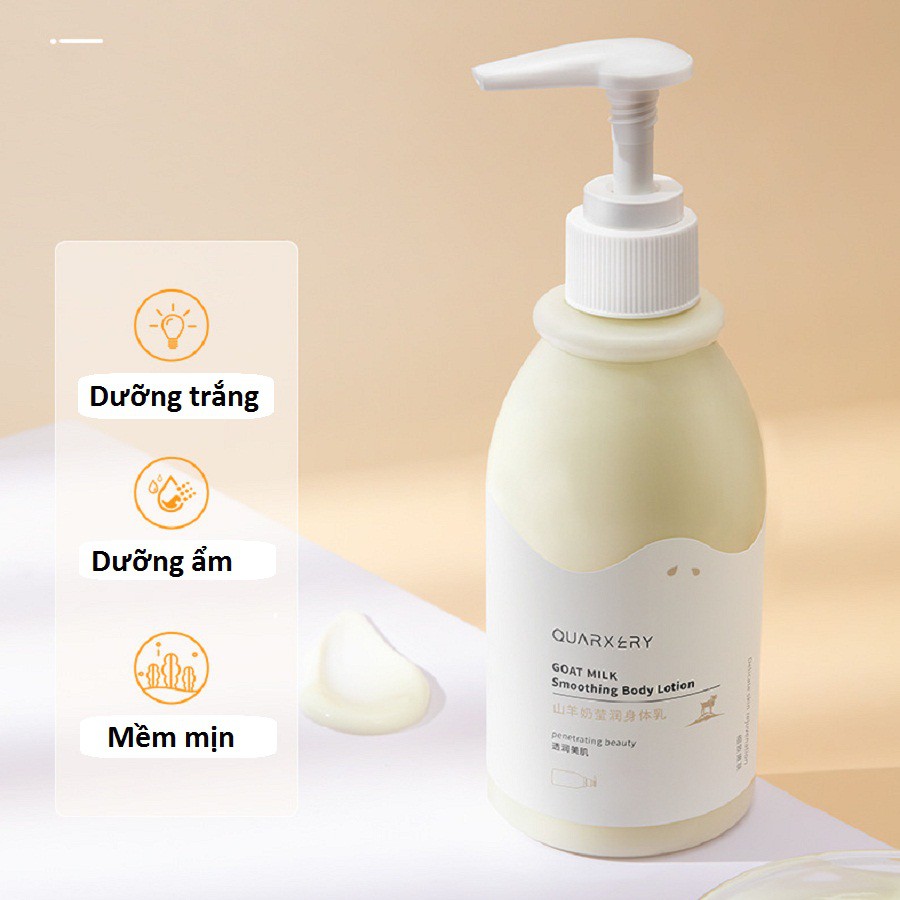 Sữa Dưỡng Thể, Sữa Dê Nội Địa Trung QUARXERY 250g Dưỡng Ẩm, Dưỡng Trắng Body Lotion | BigBuy360 - bigbuy360.vn