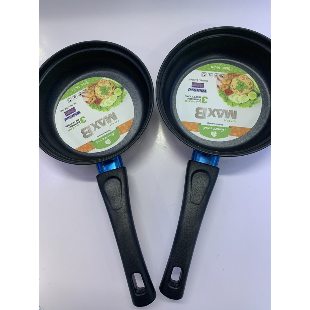 Chảo Inox chống dính 3 đáy Elmich Max B size 16cm - 26cm