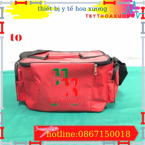 Túi Cứu Thương Cỡ Đại 34x22x22cm - Túi Y Tế(Màu Đỏ)