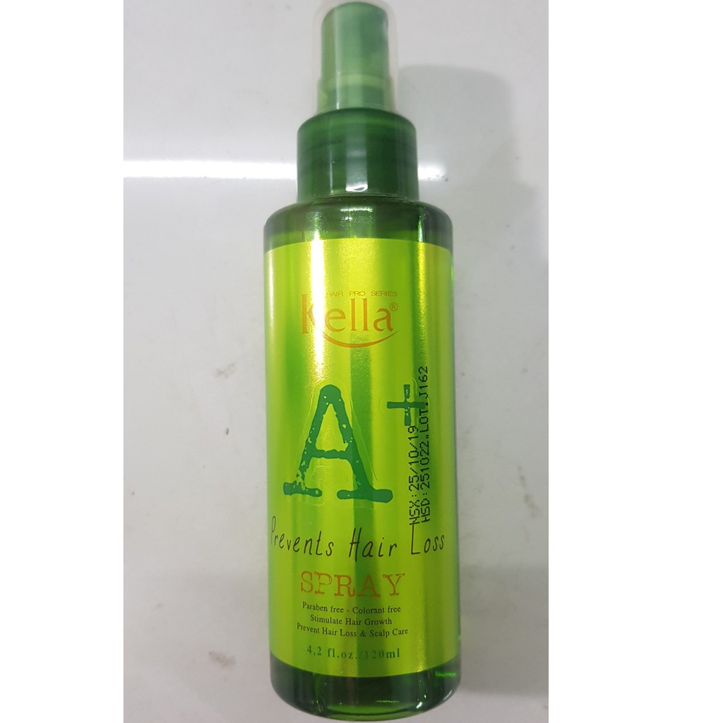 Xịt dưỡng chống rụng và kích thích mọc tóc KELLA A+ Prevents Hair Loss 120ml