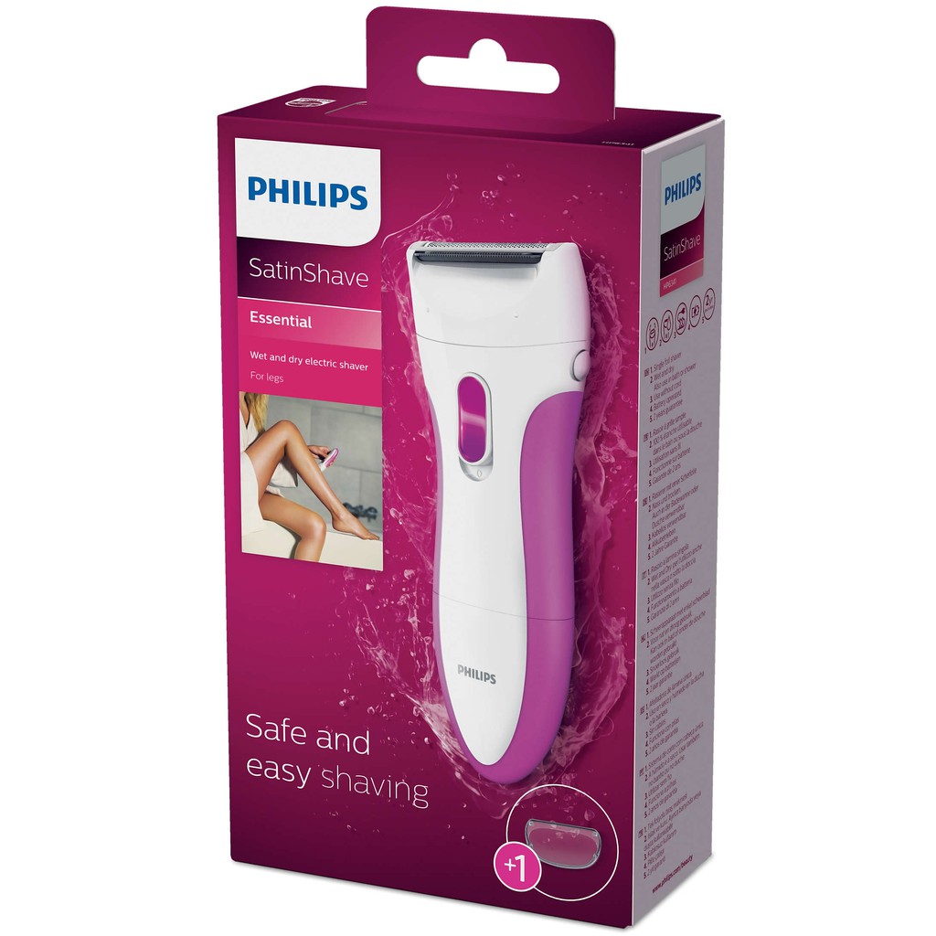 Máy làm sạch lông dành cho nữ Philips HP6341 (Trắng hồng) - hàng nhập khẩu