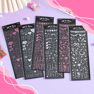 Sticker trang trí Toploader All in Deco Party hologram hàn quốc - Be Tiny Stationery