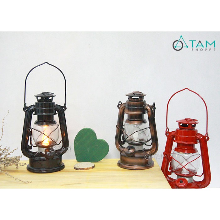 Đèn bão giả cổ ngọn lửa dùng pin TAN