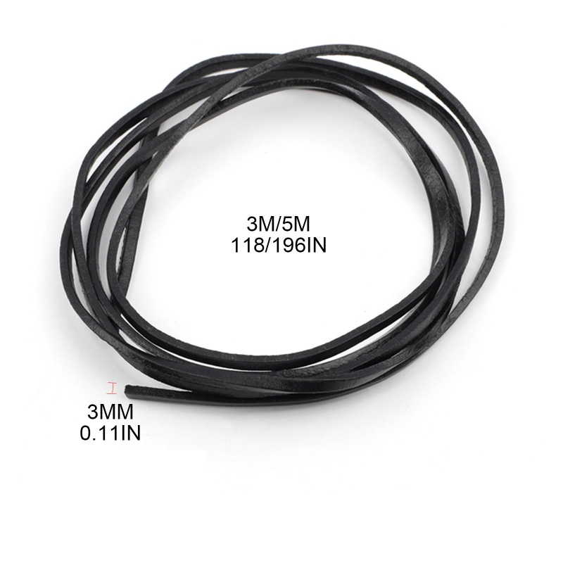Dây Da Thật Tự Nhiên Dạng Dẹt Làm Trang Sức Thủ Công