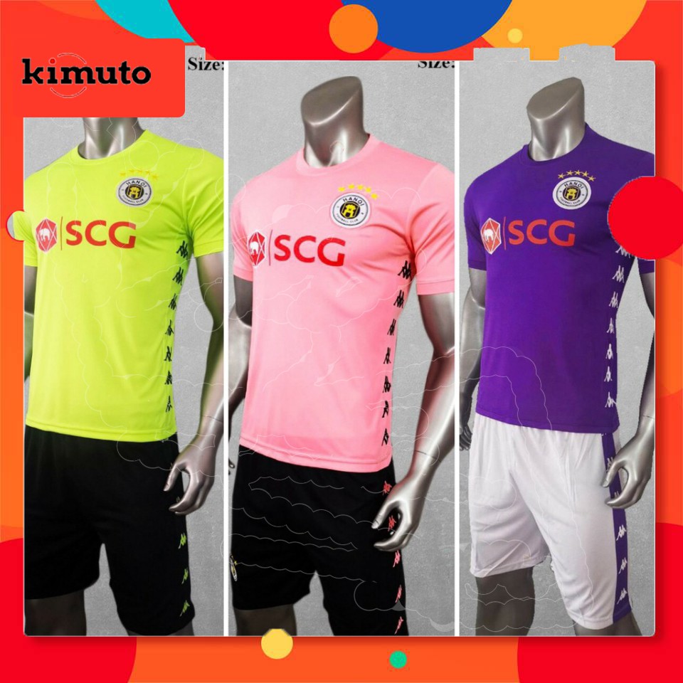 Áo đá banh CLB Hà Nội️⚽ quần áo bóng đá CLB Hà Nội mới nhất️⚽ Vải thun lạnh cao cấp