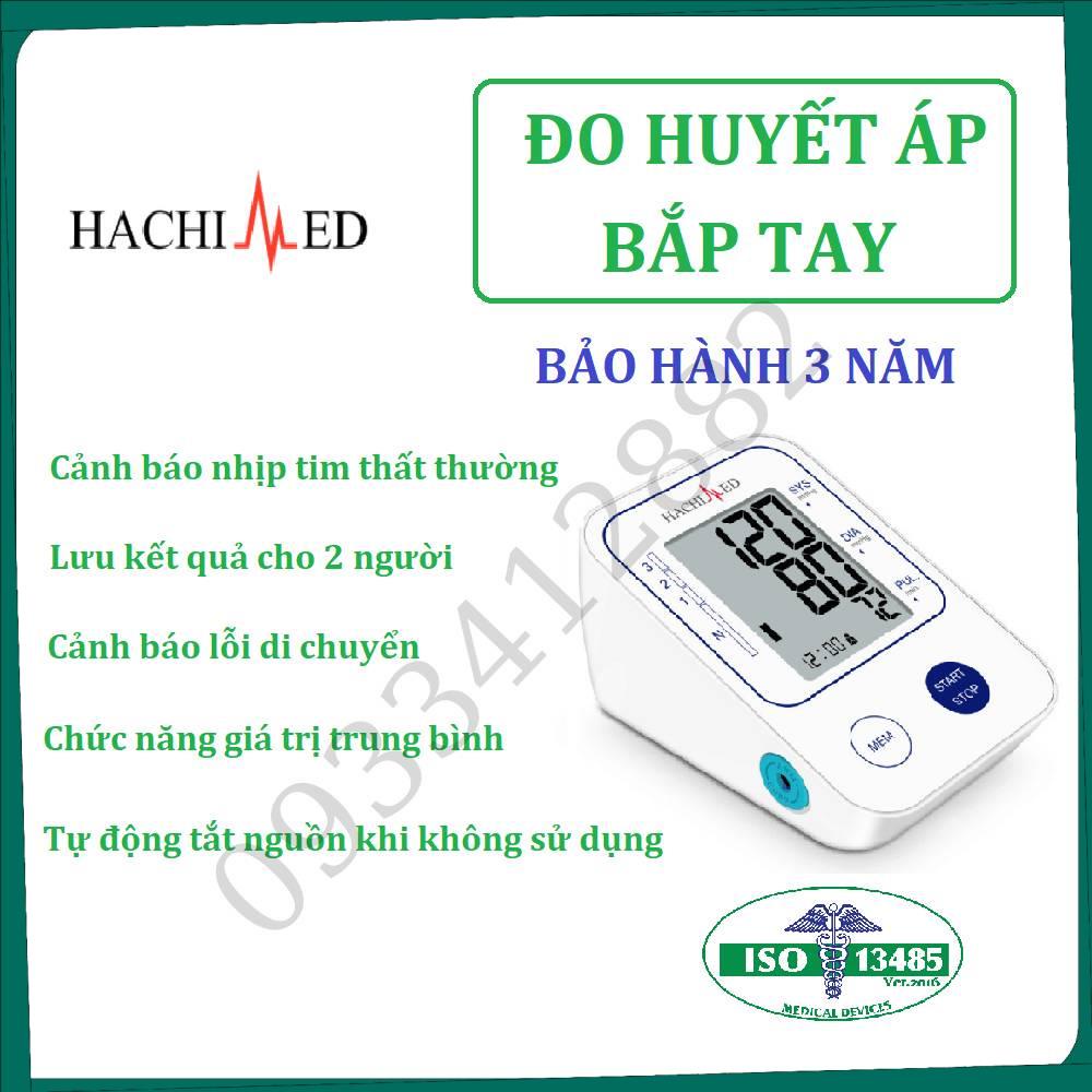 Máy đo huyết áp bắp tay Hachimed C03 công nghệ Đức siêu bền, bảo hành 3 năm, đo nhanh, chính xác - 100% Chính hãng