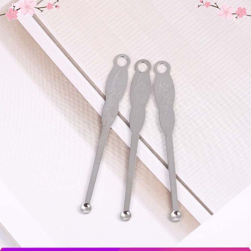 Dụng cụ lấy ráy tai bằng thép có lỗ gắn móc khóa