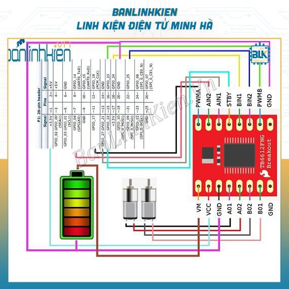 Module Điều Khiển Động Cơ TB6612FNG