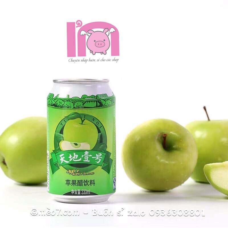ivn159 Nước Táo Lên Men Tian Di No 1 - 330ml nước uống giấm táo giảm cân tốt cho sức khoẻ thiên địa nhất hạo có tem nhãn