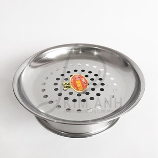 XỬNG HẤP INOX CÓ CHÂN 20CM 22CM