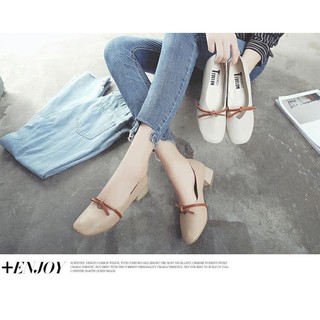 Giày đế vuông 3p vintage