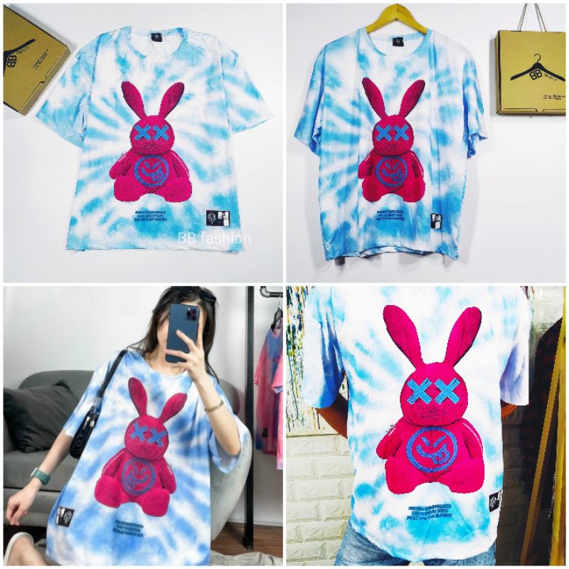 Áo thun tay lỡ phom rộng loang màu unisex nam nữ,in hình 3D
